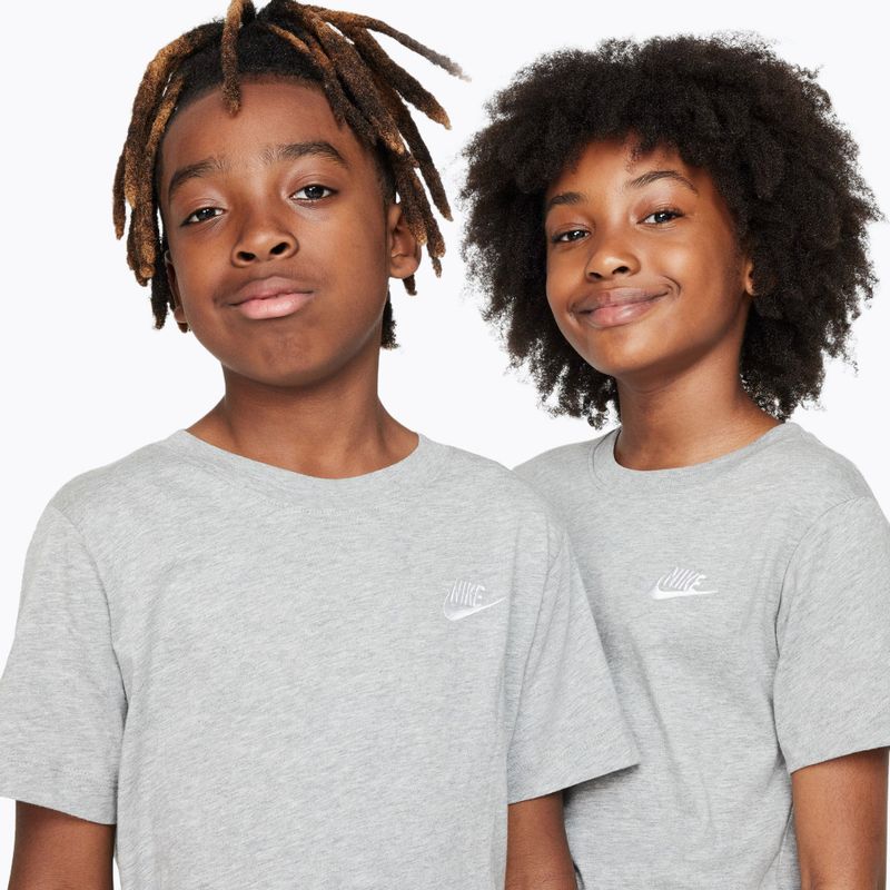 Tricou pentru copii Nike Sportswear dark grey heather 4