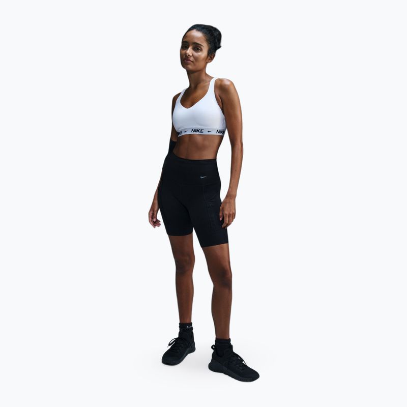 Sutien de antrenament Nike Indy High Support white/stone mauve/black 2