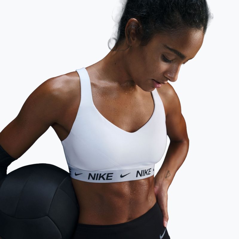 Sutien de antrenament Nike Indy High Support white/stone mauve/black 4