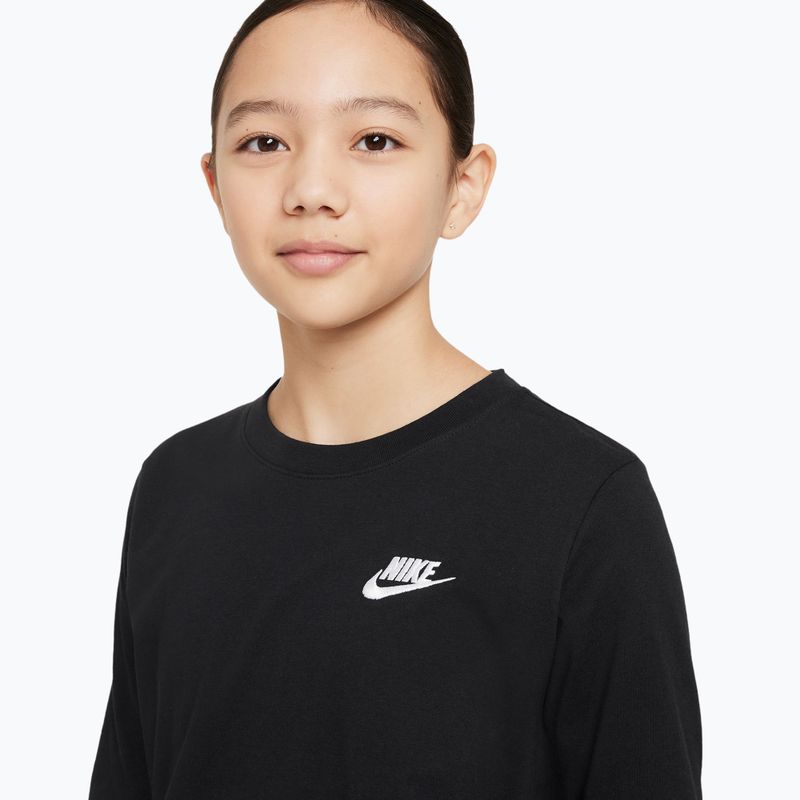 Longsleeve pentru copii Nike Sportswear black 7