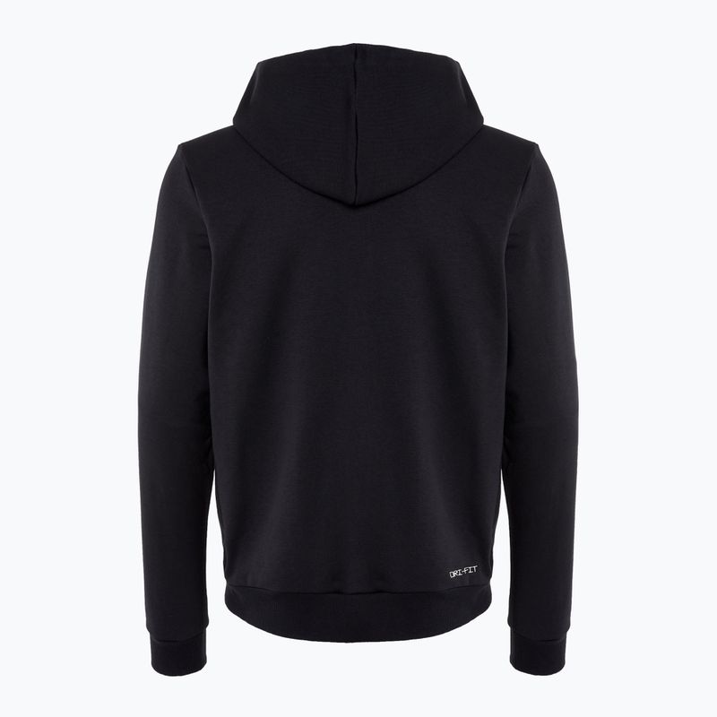 Bluză de baschet pentru bărbați Nike Standard Issue Dri-Fit Full-Zip Hoodie black/pale ivory 2