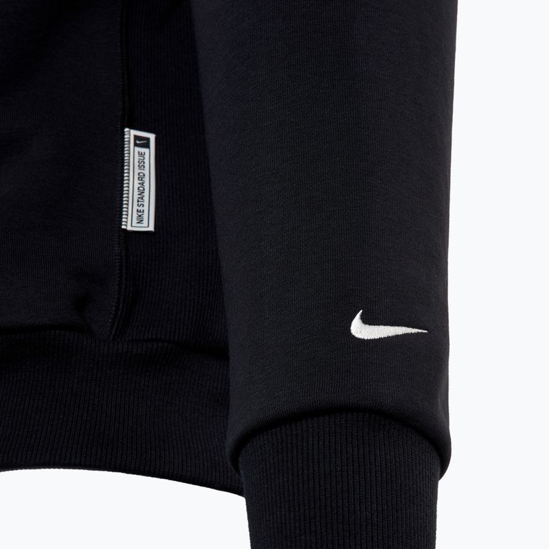 Bluză de baschet pentru bărbați Nike Standard Issue Dri-Fit Full-Zip Hoodie black/pale ivory 3