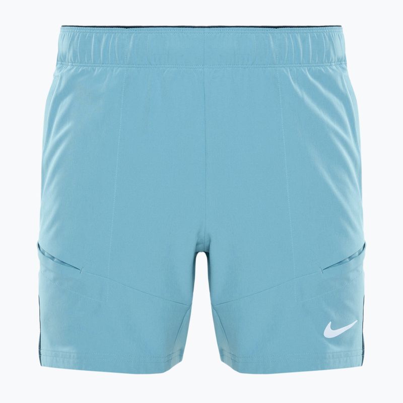 Pantaloni scurți de tenis pentru bărbați Nike Court Advantage Dri-FIT 7" denim turquoise/ armory navy/ white