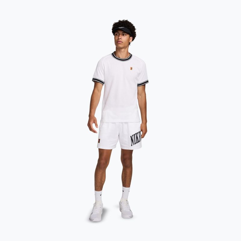 Tricou de tenis pentru bărbați Nike Court Heritage white/black 2