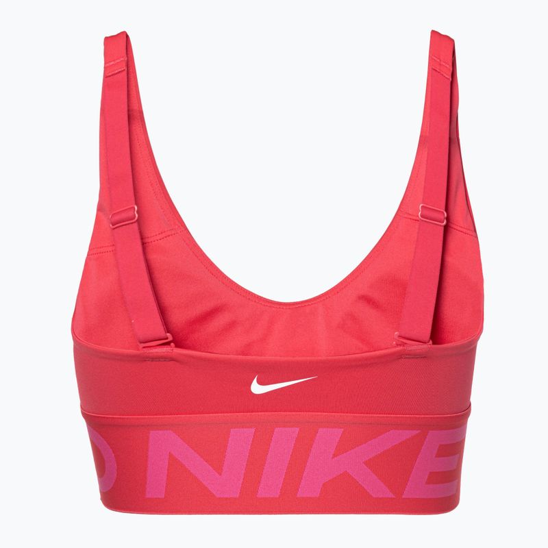 Sutien de antrenament Nike Pro Indy Plunge aster pink/pink sicle/white 2