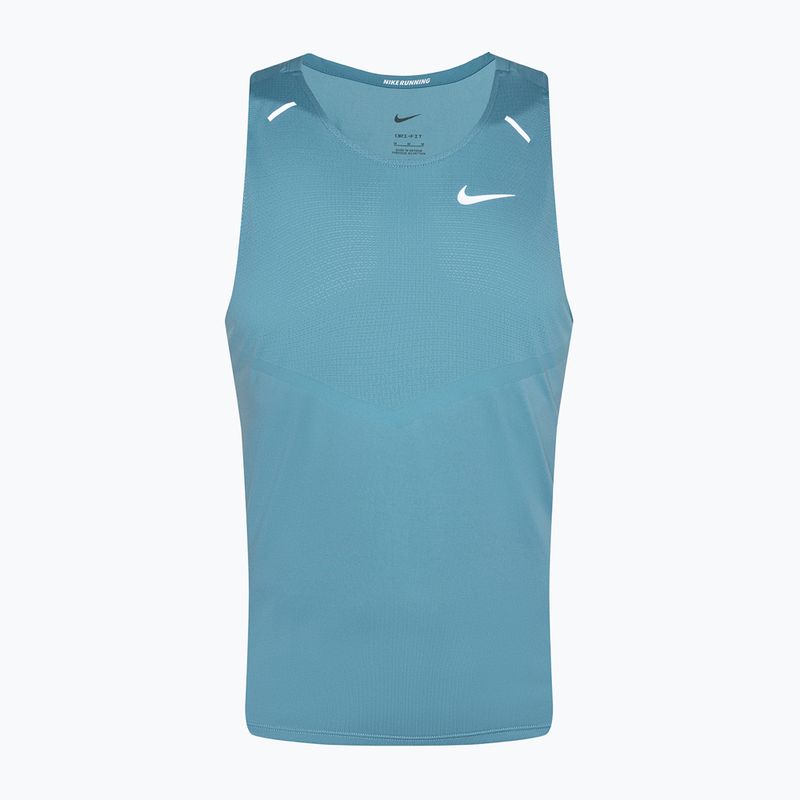 Tank top de alergare pentru bărbați Nike Dri-Fit Rise 365denim turquise / reflective silver