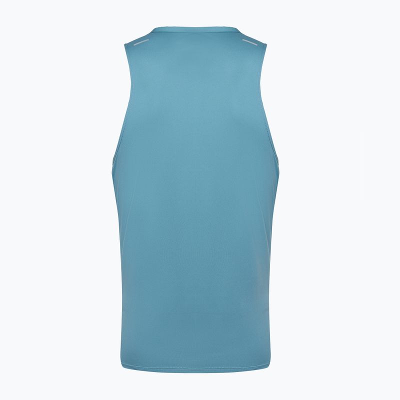 Tank top de alergare pentru bărbați Nike Dri-Fit Rise 365denim turquise / reflective silver 2