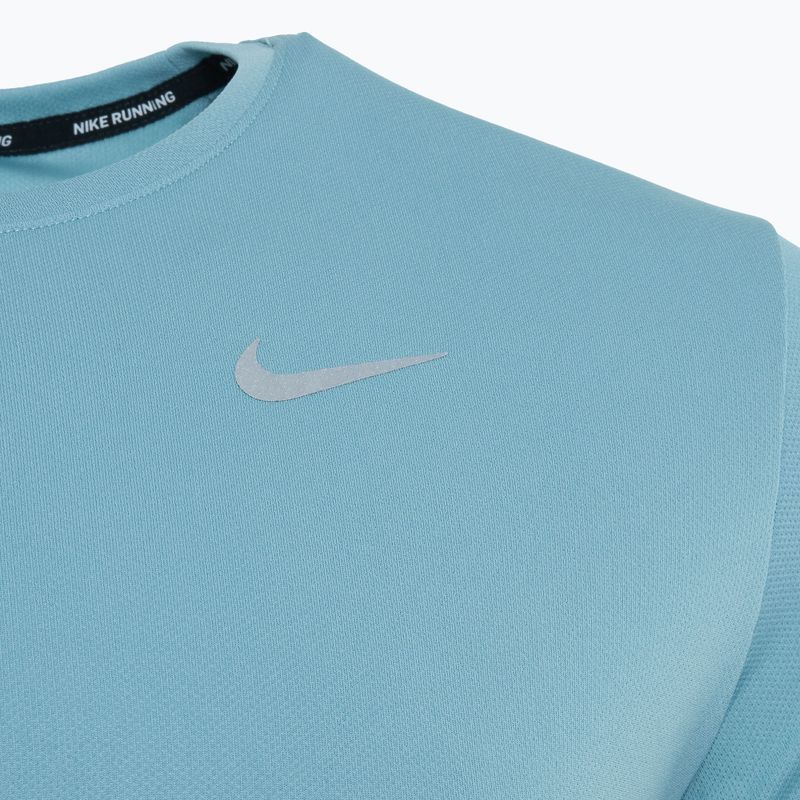 Tricou de alergare pentru bărbați Nike Miler Dri-Fit UV denim turquoise 3