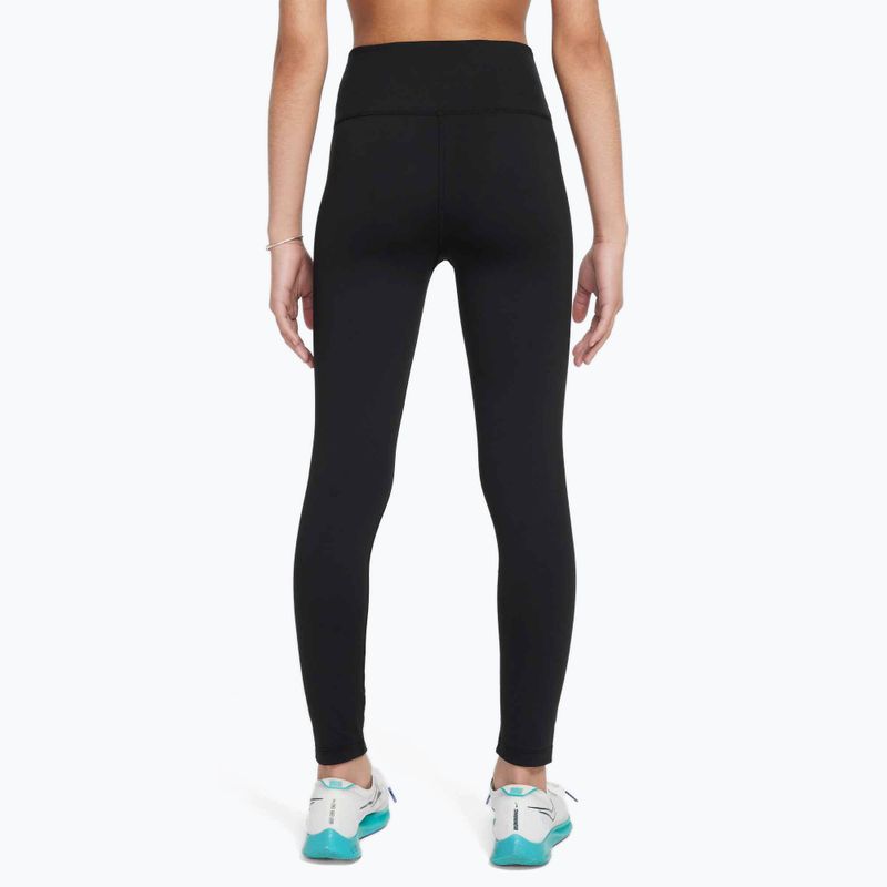 Colanți pentru copii Nike One Dri-Fit High-Waisted black/white 3