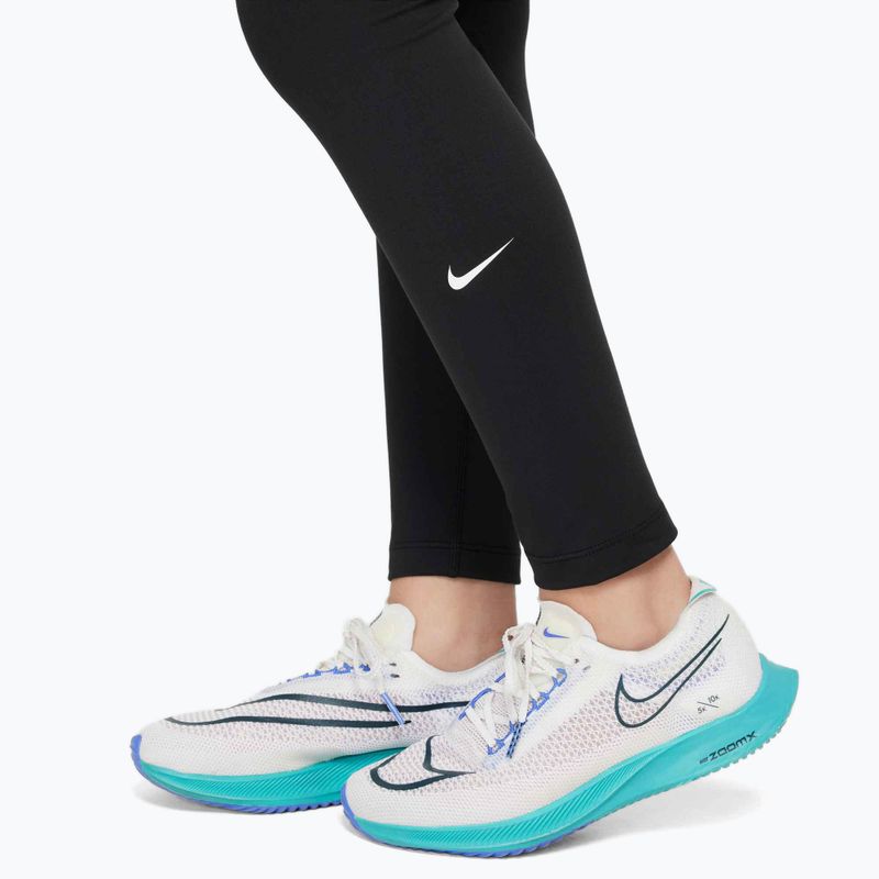 Colanți pentru copii Nike One Dri-Fit High-Waisted black/white 4