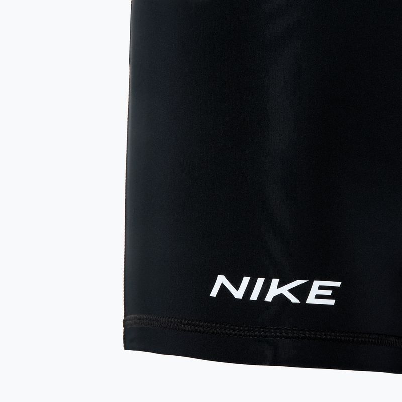 Pantaloni scurți de antrenament pentru femei Nike Pro Mid Rise 3" black/iron grey/white/white 4