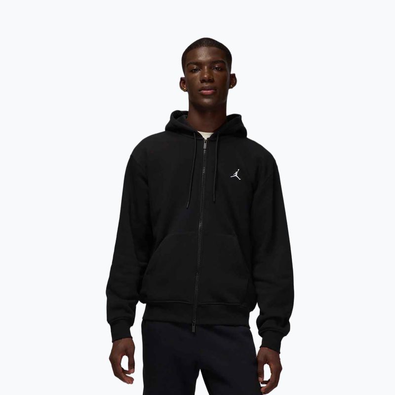 Hanorac bărbătesc Jordan Brooklyn Fleece Full Zip black/white