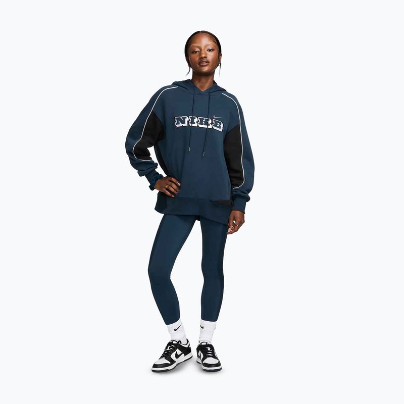Colanți pentru femei Nike One Wrap High-Waist 7/8 Armory Navy 2