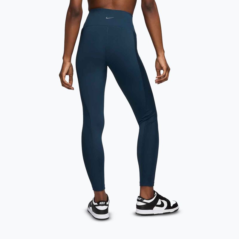 Colanți pentru femei Nike One Wrap High-Waist 7/8 Armory Navy 3