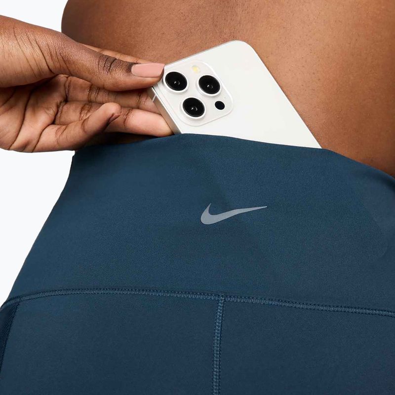 Colanți pentru femei Nike One Wrap High-Waist 7/8 Armory Navy 7