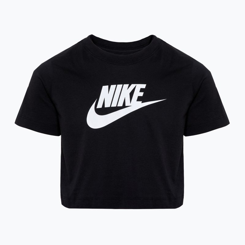 Tricou pentru copii Nike Sportswear Cropped black