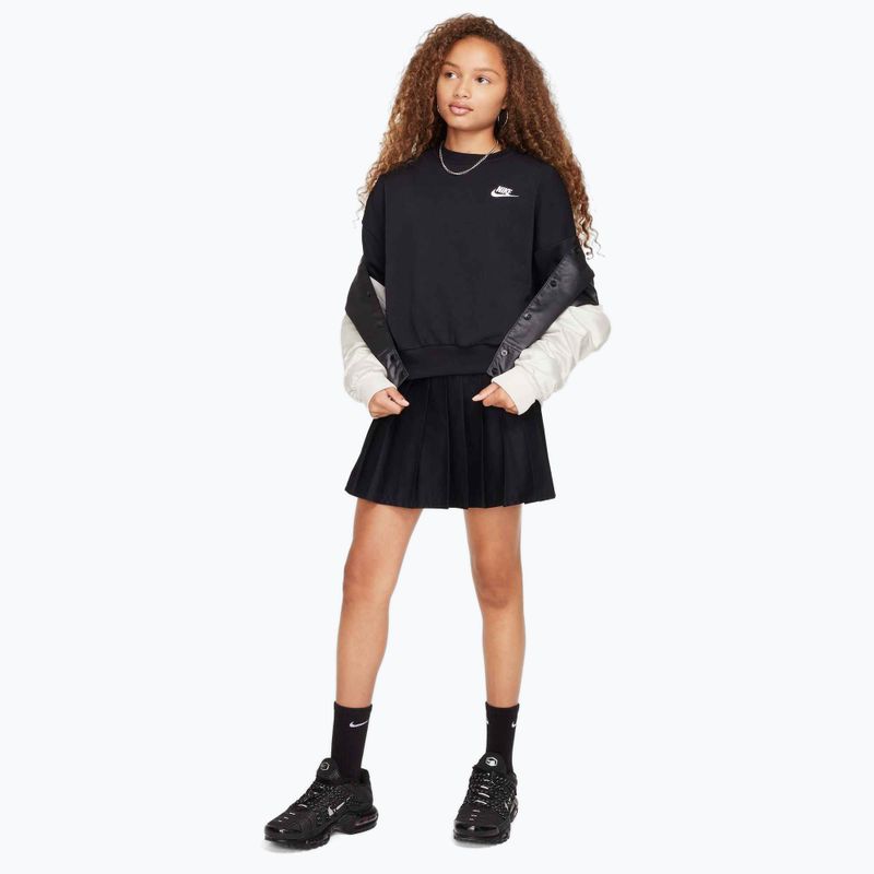 Hanorac pentru copii Nike Sportswear Club Fleece black/white 2