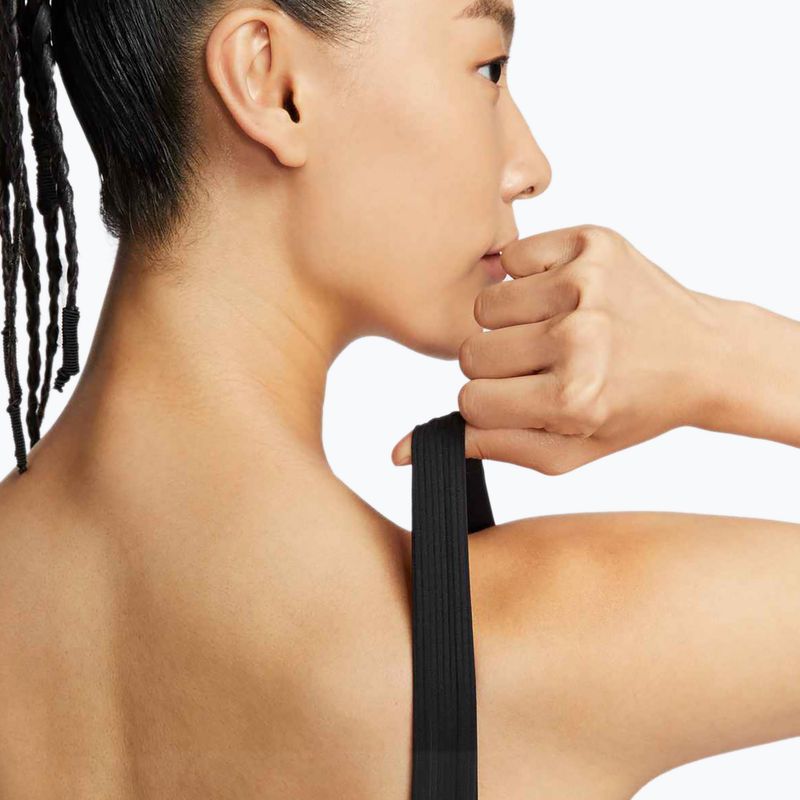 Sutien pentru antrenament Nike Zenvy Rib Light Support Longline black/black 8