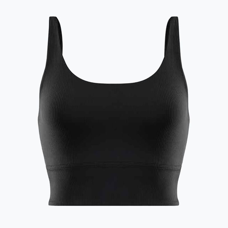 Sutien pentru antrenament Nike Zenvy Rib Light Support Longline black/black 10