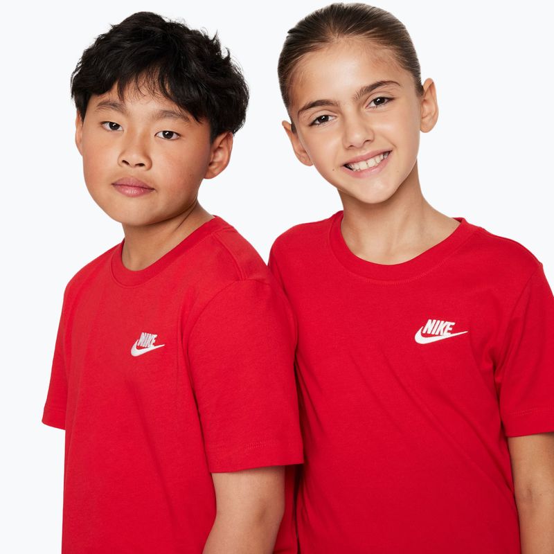Tricou pentru copii Nike Sportswear university red 4