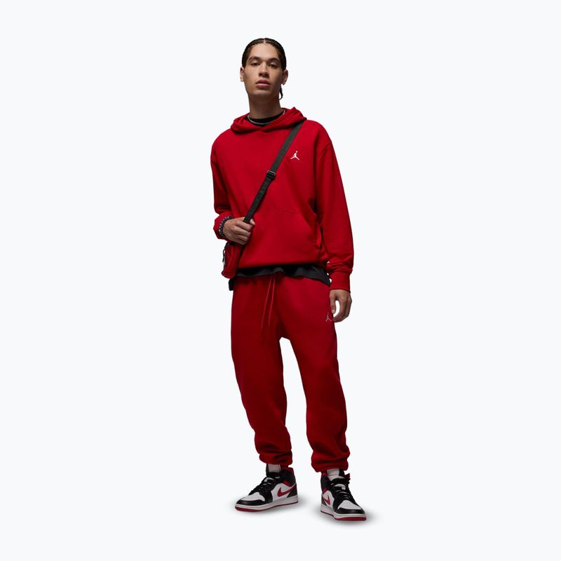 Spodnie męskie Nike Jordan Brooklyn Fleece gym red/white 2