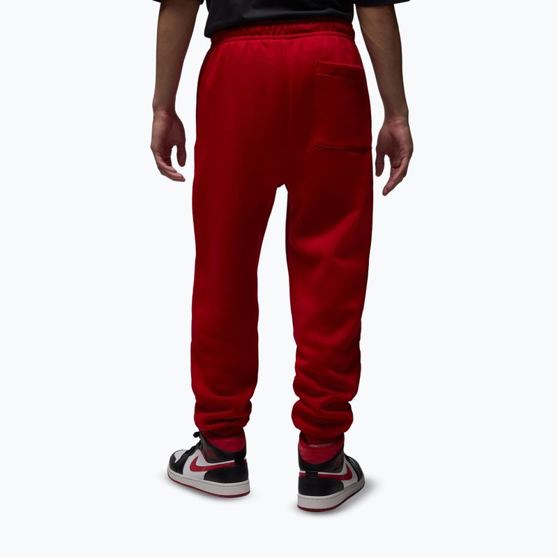 Pantaloni pentru bărbați Nike Jordan Brooklyn Fleece gym red/white 3