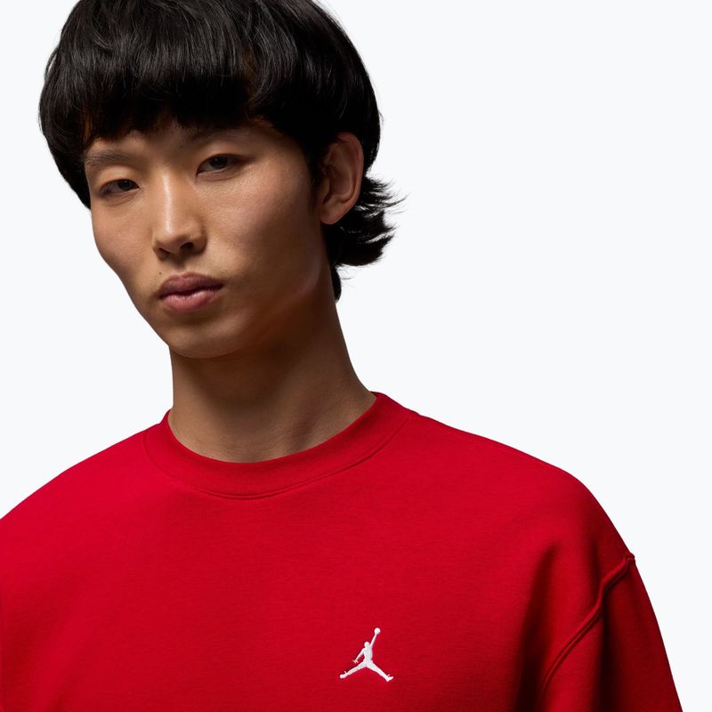 Bluză pentru bărbați Nike Jordan Brooklyn Fleece Crew gym red/white 4