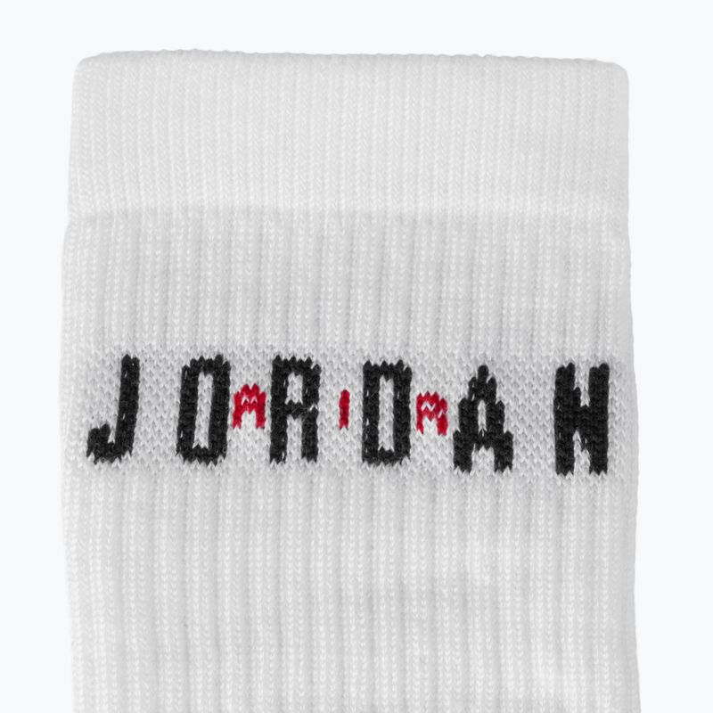Șosete Nike Jordan Everyday Crew 6 perechi white/gym red/black 3