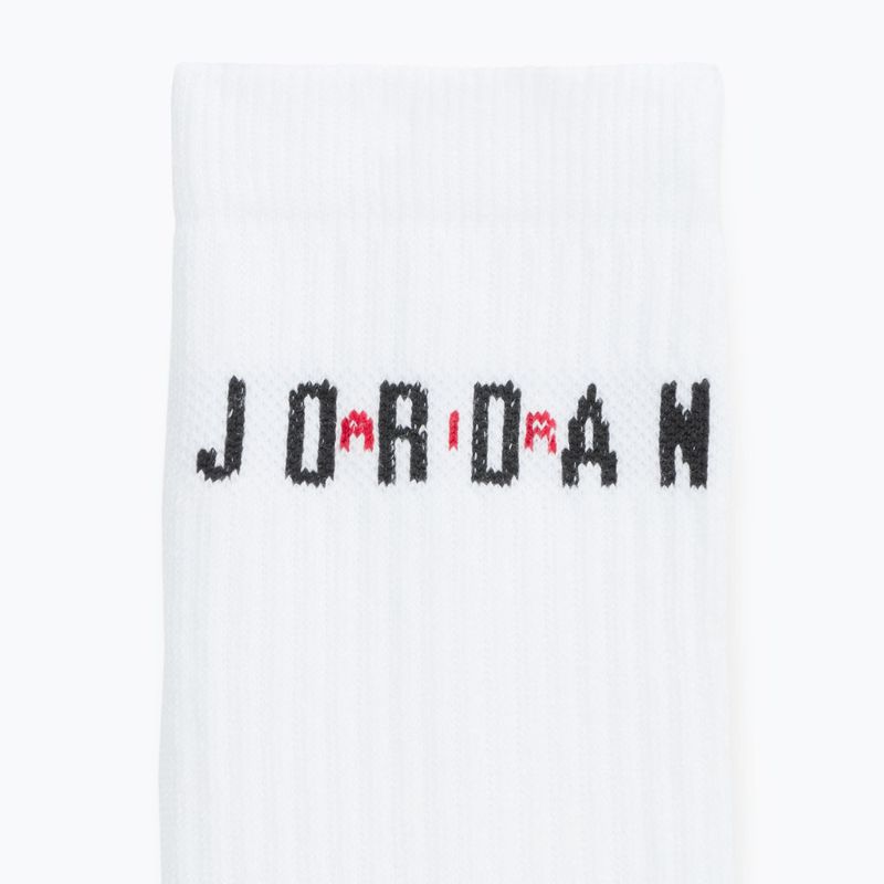 Șosete Jordan Everyday Crew 6 pairs white/gym red/black 9