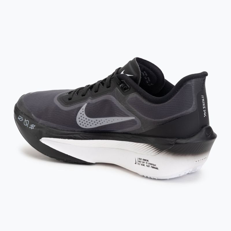 Încălțăminte de alergare pentru femei Nike Zoom Fly 6 black/light smoke grey/white 3