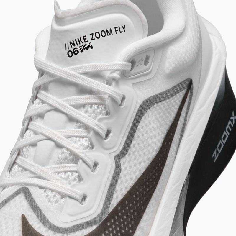 Încălțăminte de alergare pentru femei Nike Zoom Fly 6 white/smoke grey/metallic silver/black 8
