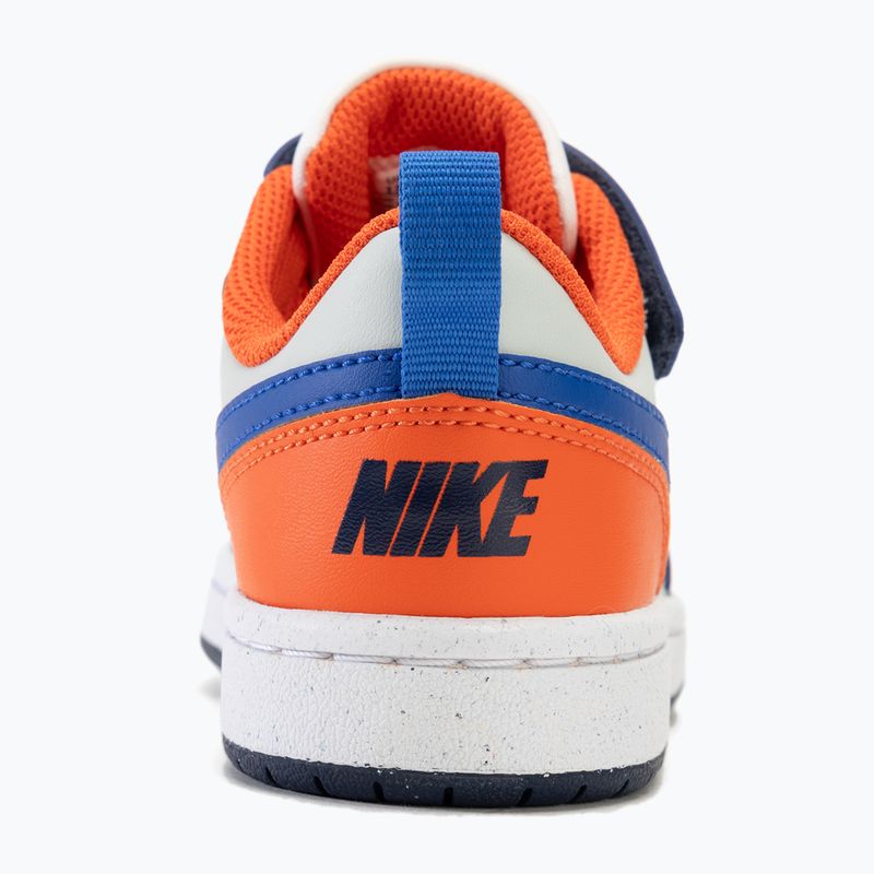 Încălțăminte pentru copii Nike Court Borough Low Recraft white/navy/orange 6