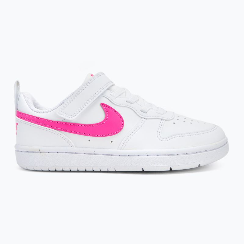 Încălțăminte pentru copii Nike Court Borough Low Recraft white/laser fuchsia 2