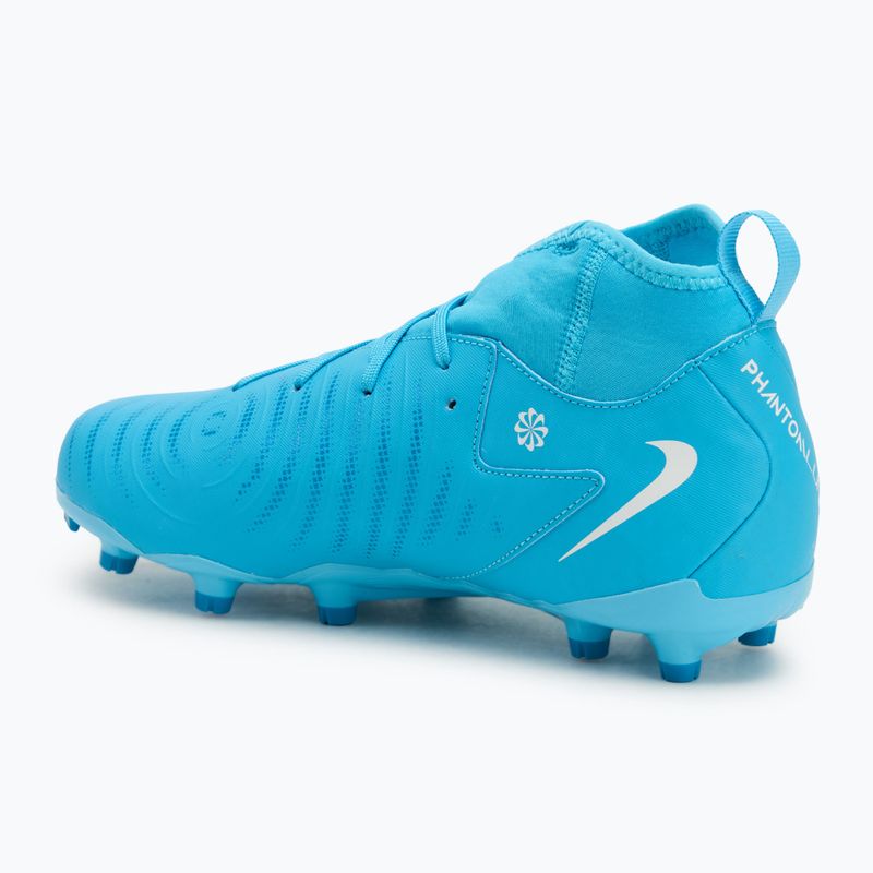 Încălțăminte de fotbal pentru copii Nike Phantom Luna 2 Academy FG/MG blue fury/white 3