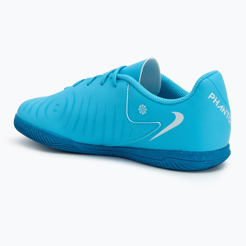 Încălțăminte de fotbal pentru copii Nike Phantom GX II Club IC blue fury/white 3