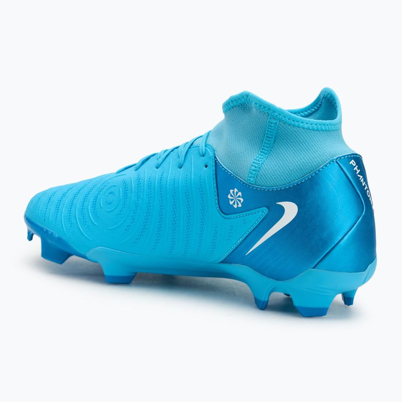 Încălțăminte de fotbal Nike Phantom Luna II Academy FG/MG blue fury/white 3