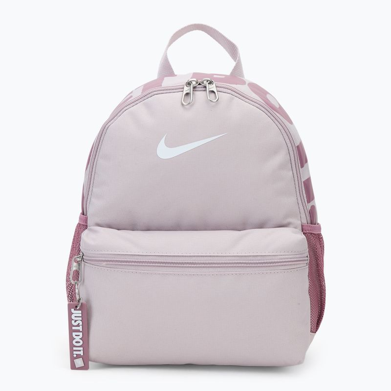 Rucsac de oraș pentru copii Nike Brasilia Just Do It Mini 11 l platinum violet/plum dust/white