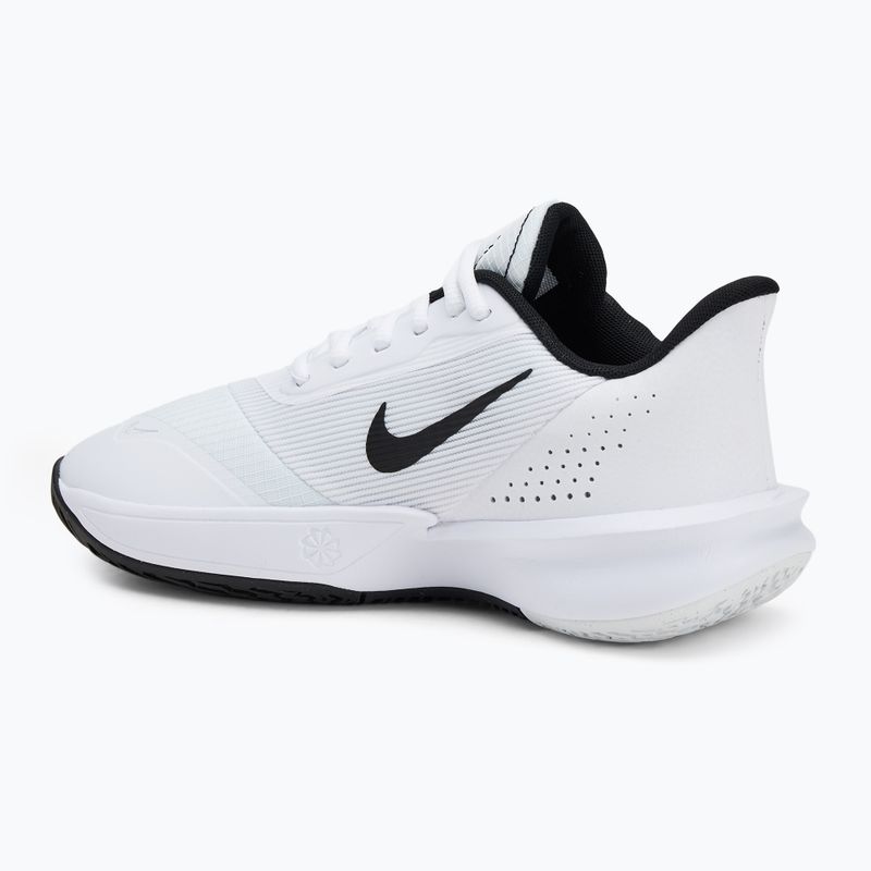 Încălțăminte de baschet pentru bărbați Nike Precision 7 white/black 3