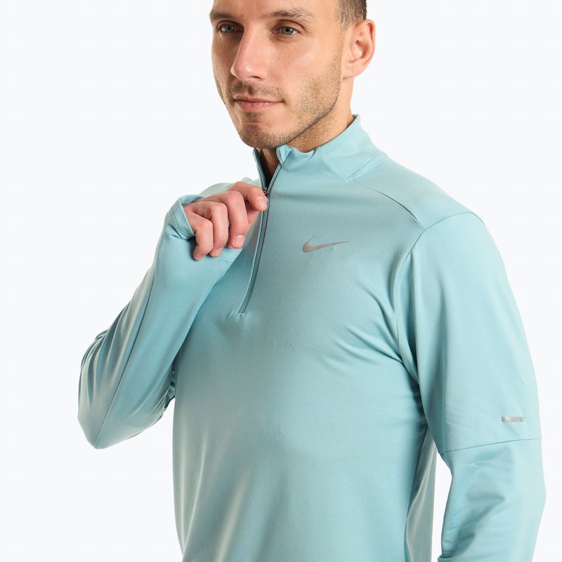 Longsleeve de alergare pentru bărbați Nike Dri-FIT Element 1/2-Zip denim turquoise 3