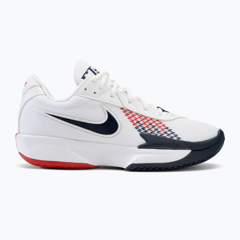 Încălțăminte de baschet pentru bărbați Nike G.T. Cut Academy white/sport red/obsidian 2