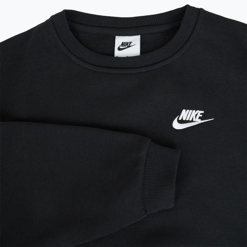 Hanorac pentru copii Nike Sportswear Club Fleece black/white 7