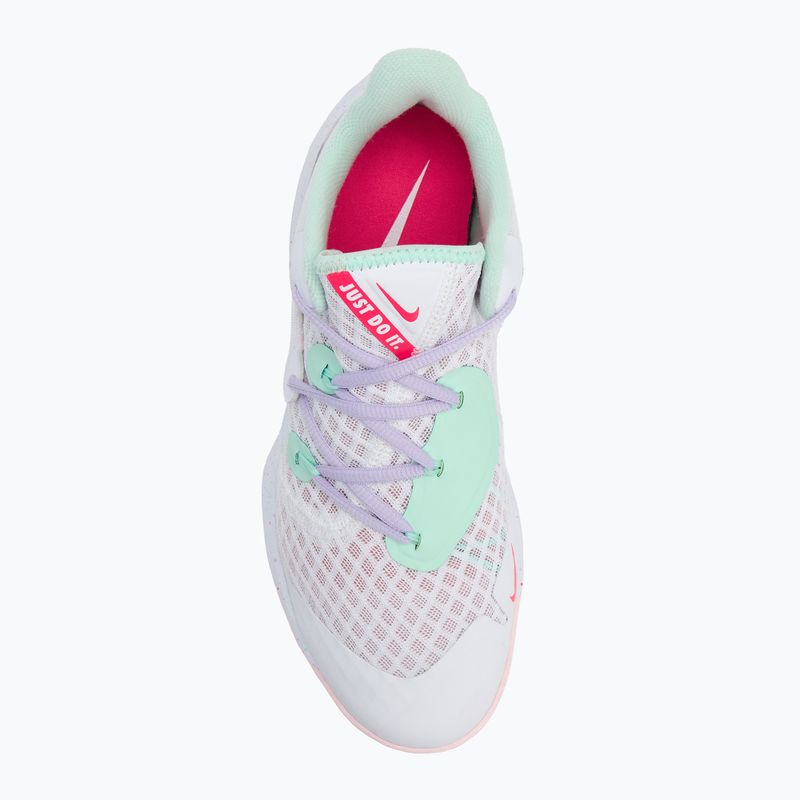 Încălțăminte de volei  Nike Zoom Hyperspeed Court SE white/mint foam/grey/violet mist/pink foam 5