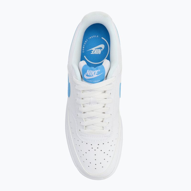 Încălțăminte pentru bărbați Nike Court Vision Low white/gum yellow/university blue 5