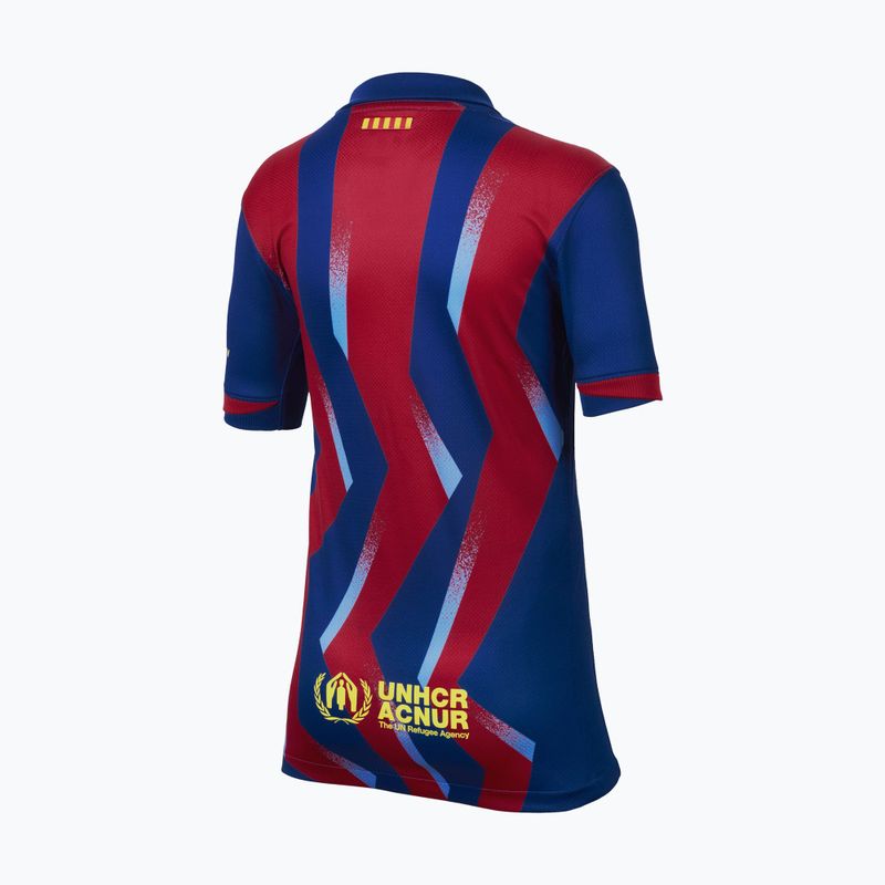Tricou de fotbal pentru copii Nike FC Barcelona 2025/26 Stadium Fourth gym blue/gym blue/salsa red/opti yellow 7