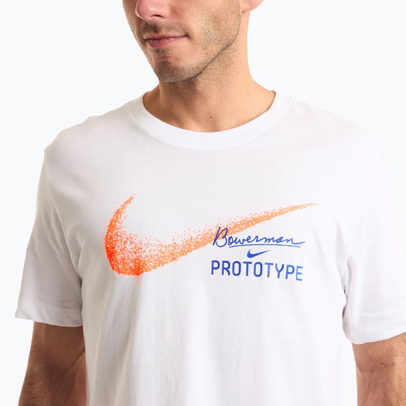 Tricou de alergare pentru bărbați Nike Dri-Fit Founders white 3