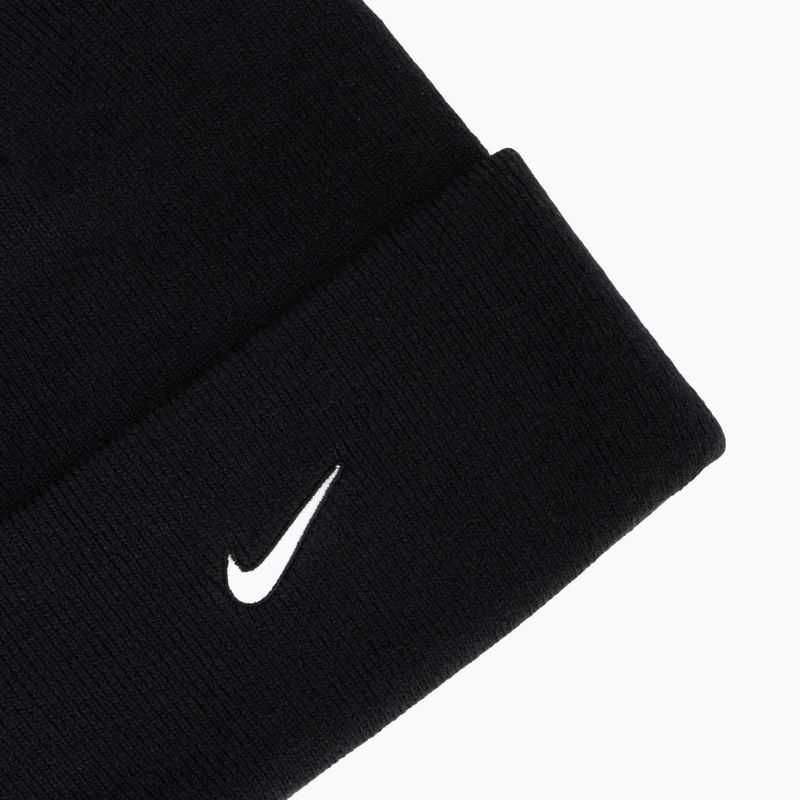 Căciulă de iarnă Nike Peak Swoosh Beanie black/white 3