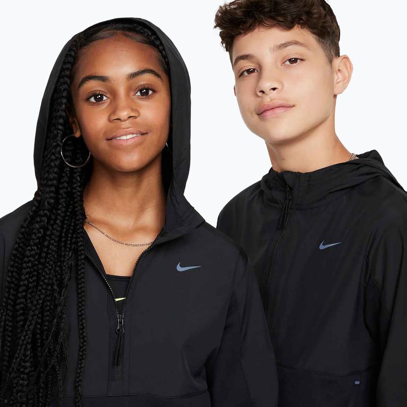Hanorac pentru copii Nike Sportswear City Utility EasyOn black/black 7
