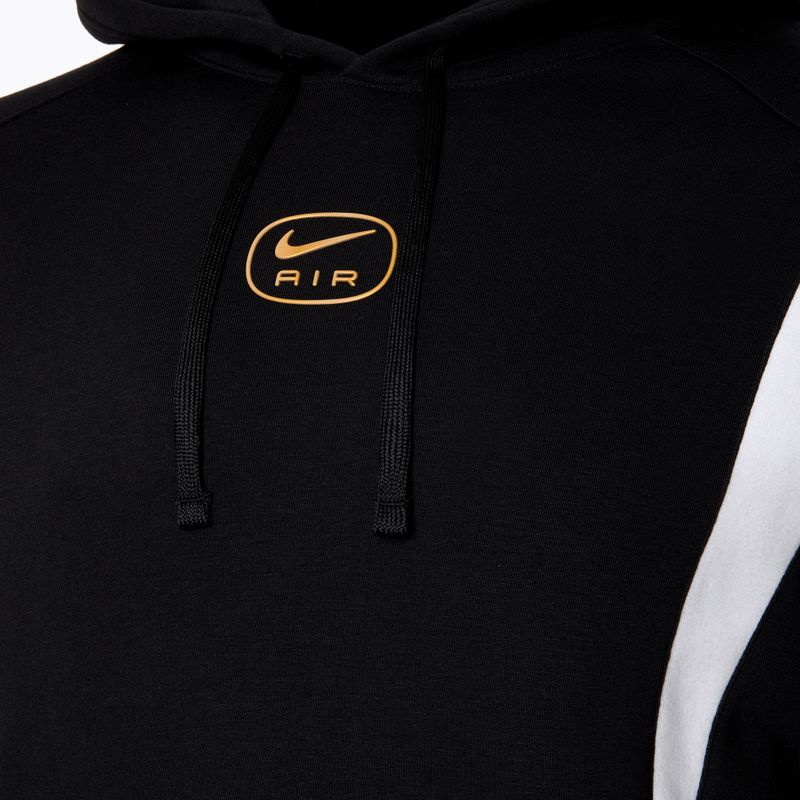 Bluză pentru bărbați Nike Sportstwear Air black/metallic gold 3