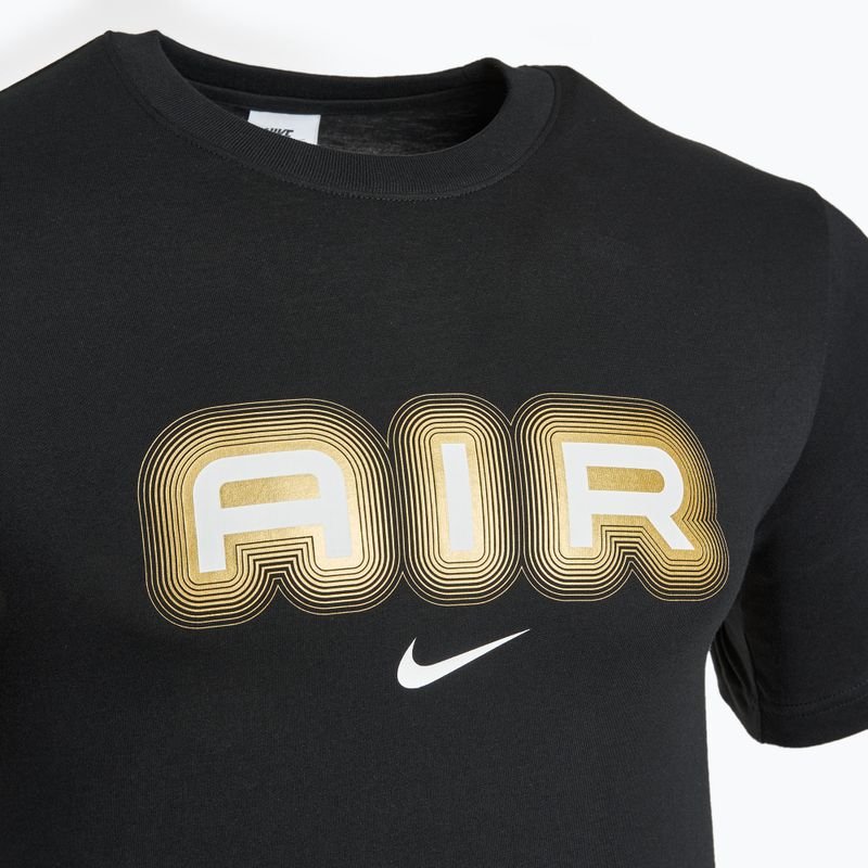 Tricou pentru bărbați Nike Air Graphic black/metalic gold 3