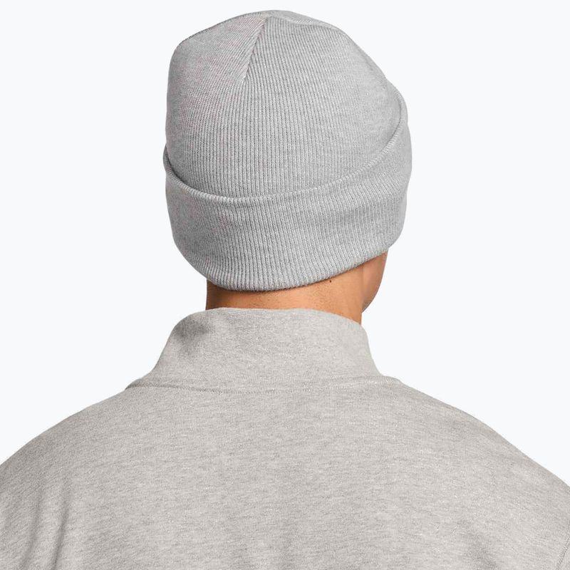 Căciulă de iarnă Nike Peak Swoosh Beanie dark grey heather/white 3